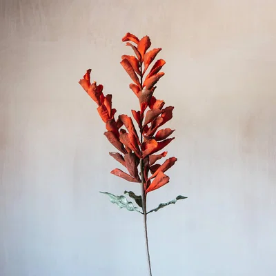 Graham & Green Faux Red Gladius Flower