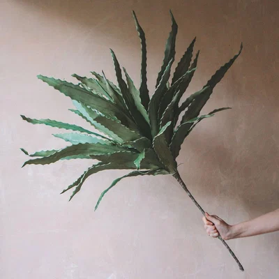 Graham & Green Faux Green Aloe Flower