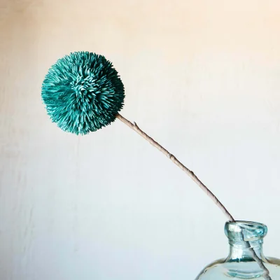 Graham & Green Faux Blue Burst Flower