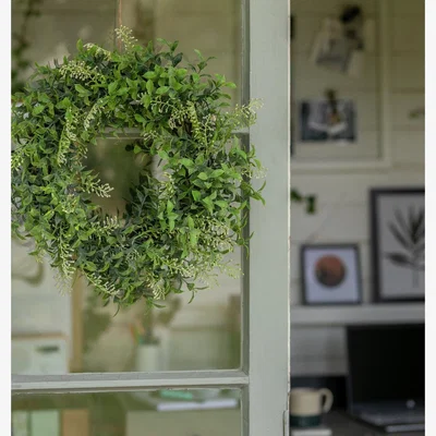 Habitat Garden by Sainsbury's Artificial Foliage Green Wreath