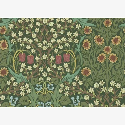 Heal's Morris & Co Blackthorn Green Wallpaper