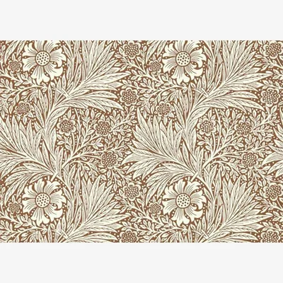 Heal's Morris & Co Marigold Chocolate/Cream Wallpaper