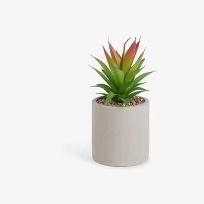 John Lewis John Lewis Artificial Tall Spiky & Concrete Pot