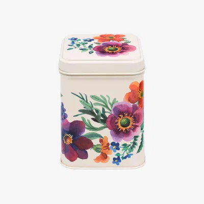 John Lewis Emma Bridgewater Garden Flowers Square Storage Tin Caddy
