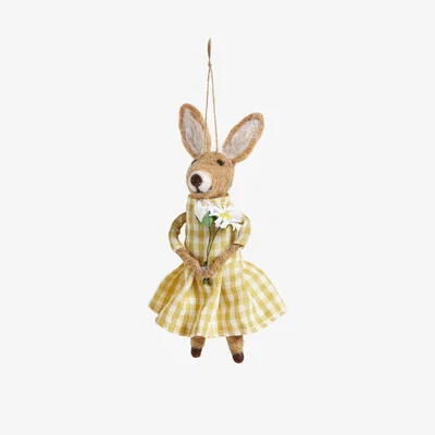 John Lewis John Lewis Felt Rabbit with Flowers Hanging Decoration