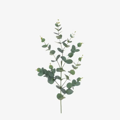 John Lewis Floralsilk Eco Artificial Eucalyptus Spray, 97cm, Green