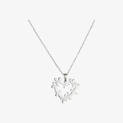John Lewis Toolally Hearts in Flowers Pendant Necklace