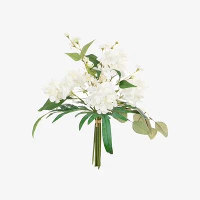 John Lewis Floralsilk Artificial Hydrangea Bouquet, 50cm, White