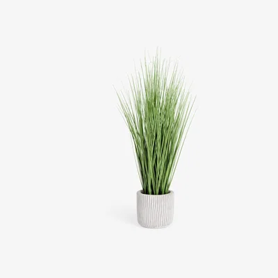 John Lewis John Lewis Artificial Long Grass & Concrete Pot