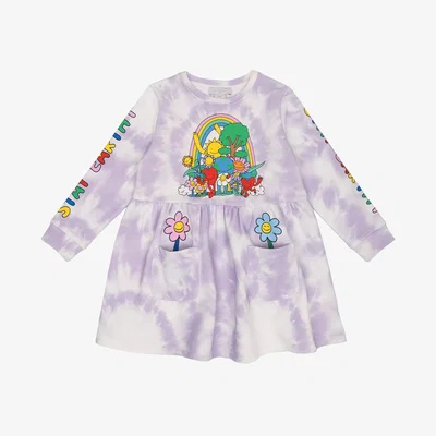 John Lewis Stella McCartney Kids Kids' Cotton Jersey Earth Gang Flowers Tie-Dye Dress