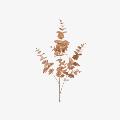 John Lewis Floralsilk Artificial Eucalyptus Spray, Metallic
