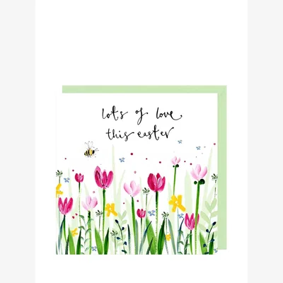 John Lewis Louise Mulgrew Designs Flowers Love At Easter Card