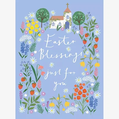 John Lewis Art File Church & Flowers Easter Cards, Pack of 6