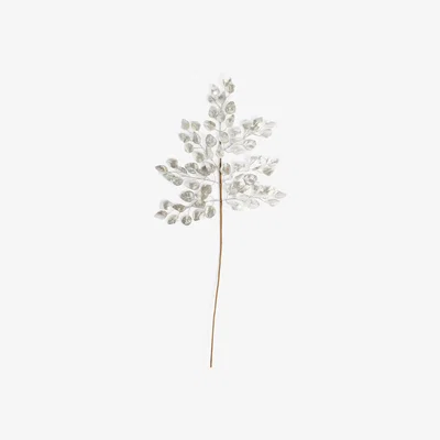 John Lewis John Lewis Winter Fairytale Leaf Spray, Silver