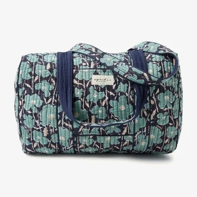 La Redoute Buddha Quilted Weekend Bag with Flowers Print