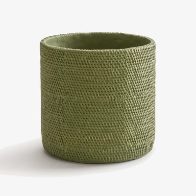 La Redoute Natte 30cm High Stoneware Flower Pot