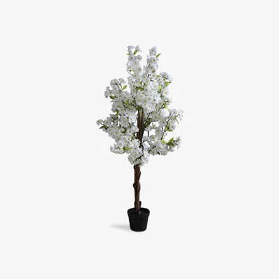 La Redoute 120cm Artificial White Cherry Blossom Tree