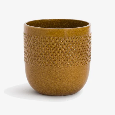 La Redoute Lullya 38cm Diameter Enamelled Terracotta Flowerpot