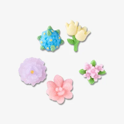 La Redoute Pack of 5 Beaded Flowers Jibbitz