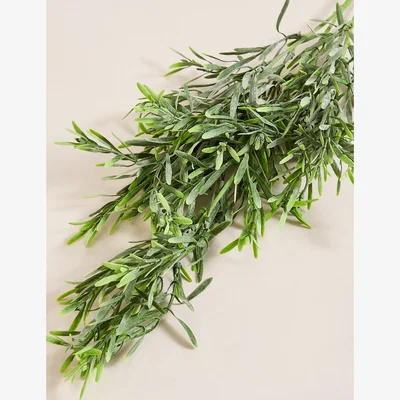 Marks & Spencer Moss & Sweetpea Set of 3 Artificial Grass Spray Single Stems - Green, Green