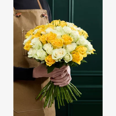 Marks & Spencer M&S Flower Market Large Yellow Rose Abundance Bouquet