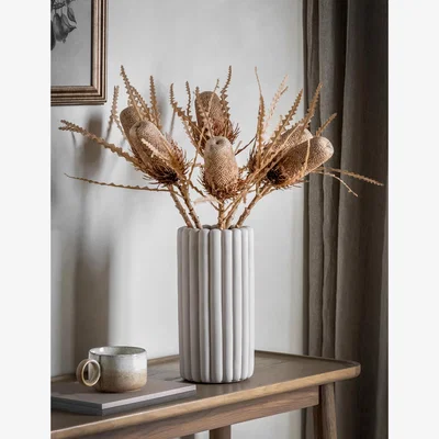 Marks & Spencer Gallery Home Set of 3 Artificial Banksia Single Stems - White, White