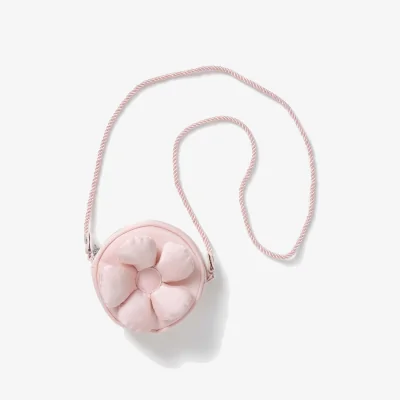 Marks & Spencer M&S Occasion Pink Satin Flower Bag Pink