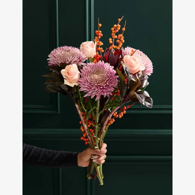 Marks & Spencer M&S Flower Market Purple Bloom & Ilex Bouquet
