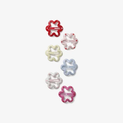 Marks & Spencer M&S 6 Pack Spotted Flower Snaps Multi