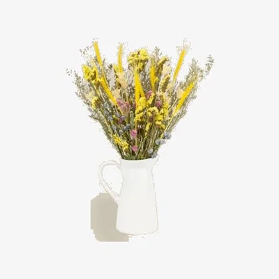 Marks & Spencer Scottish Everlastings Dried Pampas & Globe Amaranth Bouquet - Yellow, Yellow