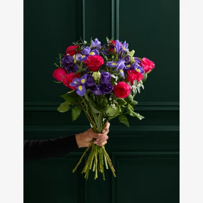 Marks & Spencer M&S Flower Market Cerise Rose & Lisianthus Bouquet