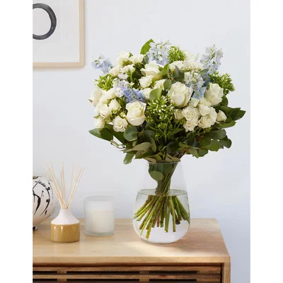 Marks & Spencer M&S  Pastel Blue & White Bouquet