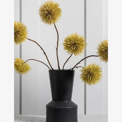 Marks & Spencer Gallery Home Set of 3 Artificial Snowball Spray Single Stems - Yellow, Yellow