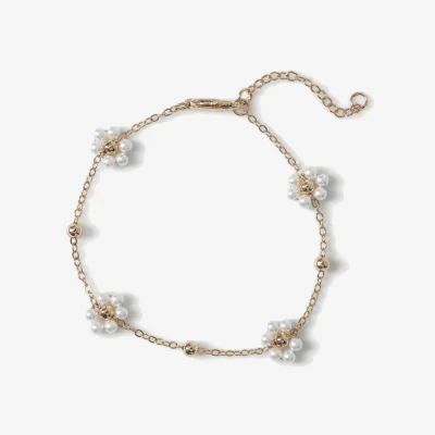 Marks & Spencer Per Una Flower Drop Bracelet White Mix