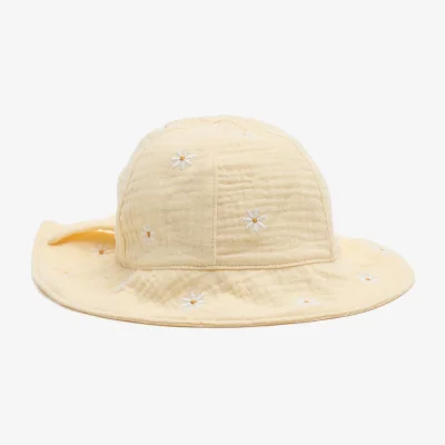 Marks & Spencer M&S Baby Flower Embroidered Sun Hat (0-3 Yrs) Yellow Mix