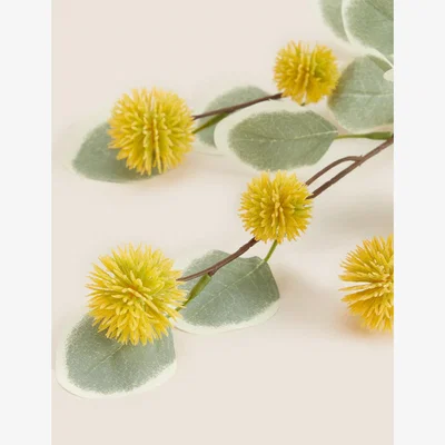 Marks & Spencer Moss & Sweetpea Set of 3 Artificial Eucalyptus Single Stems - Orange, Orange