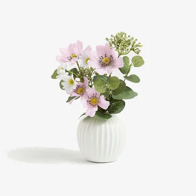 Marks & Spencer M&S Artificial Flower Arrangement in Ceramic Pot - Pink, Pink