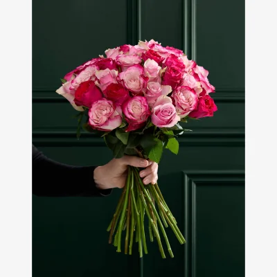 Marks & Spencer M&S Flower Market Medium Vibrant Pink Mixed Rose Bouquet