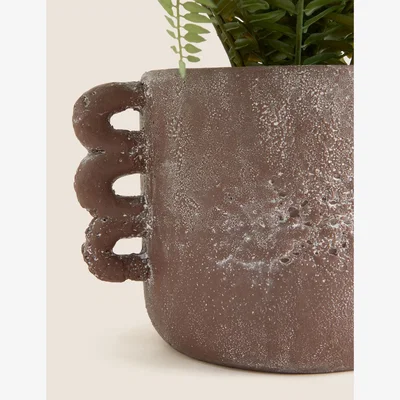 Marks & Spencer M&S Artificial Fern Plant in Ceramic Pot - Green, Green