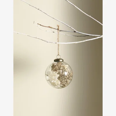 Marks & Spencer M&S Glass Encapsulation Bauble - Natural, Natural