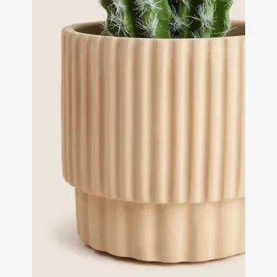 Marks & Spencer M&S Artificial Cactus Plant in Concrete Pot - Green, Green