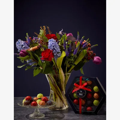 Marks & Spencer M&S Red Rose & Tulip Bouquet with Chocolates (Delivery from 29th November 2023)