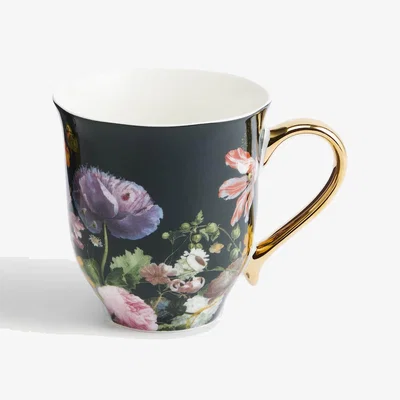 Marks & Spencer M&S Floral Mug - Teal, Teal