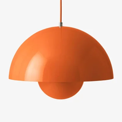 Made in Design Flowerpot VP7 Pendant metal orange / Ø 37 cm - By Verner Panton, 1970 - &tradition
