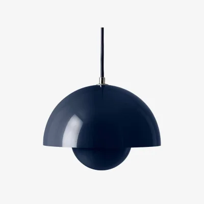 Made in Design Flowerpot VP1 Pendant metal blue / Ø 23 cm - By Verner Panton, 1968 - &tradition
