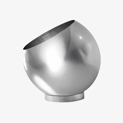 Made in Design Globe Silver Flowerpot metal silver / Ø 17 cm - AYTM