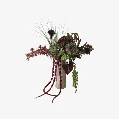 Nordic Nest Botané Woodland Nocturne artificial bouquet Calla-anthurium-hydrangea-autumn sunflower 112 cm 14 pcs
