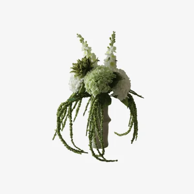 Nordic Nest Botané Enchanted Matcha artificial bouquet Delphinium-amaranth-hydrangea-cactus 9 pcs