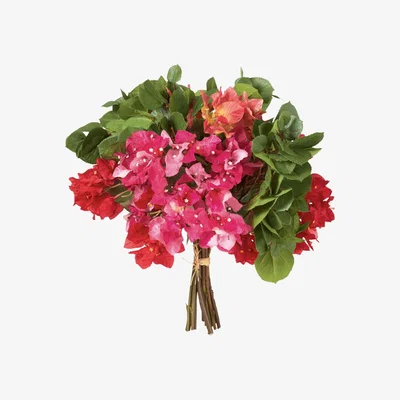 OKA OKA, Faux Bougainvillea Bunch - Multi, Floral Bunches, Fabric/Plastic