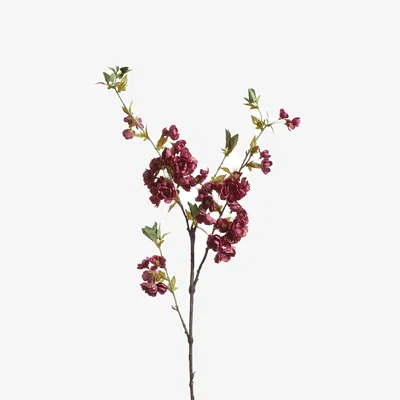 OKA OKA, Cherry Blossom Stem - Purple, Faux Flower Stem